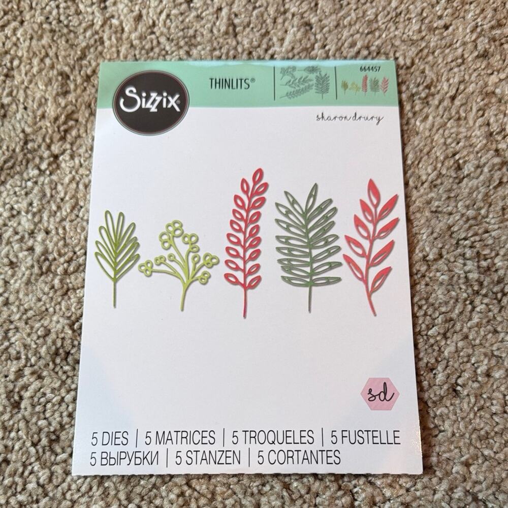 Sizzix Delicate Leaves Thinlits